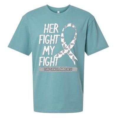 Lung Cancer Awareness White Ribbon Carcinoma Patient Gift Sueded Cloud Jersey T-Shirt