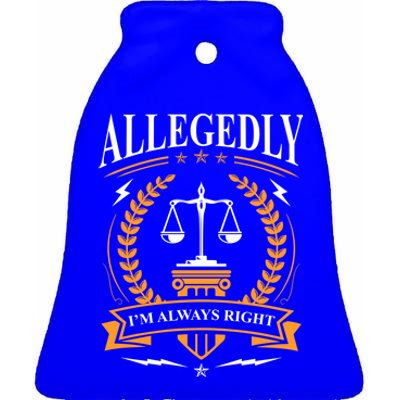 Lawyer Court Attorney Law School Student Gift Future Lawyers Gift Ceramic Bell Ornament