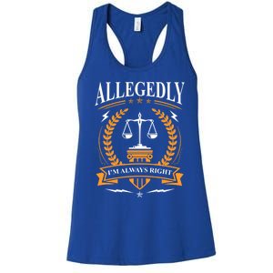 Lawyer Court Attorney Law School Student Gift Future Lawyers Gift Women's Racerback Tank