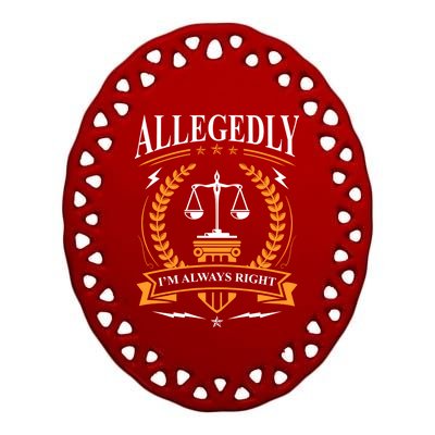 Lawyer Court Attorney Law School Student Gift Future Lawyers Gift Ceramic Oval Ornament