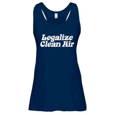 Legalize Clean Air! Minimalist Retro Earth Day Environmental Ladies Essential Flowy Tank