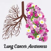 Lung Cancer Awareness Floral Trucker Hat