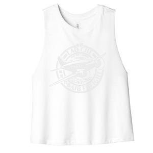 Lao Che Air Freight White Ii Women's Racerback Cropped Tank