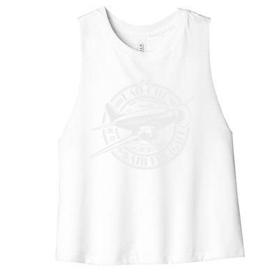 Lao Che Air Freight White Ii Women's Racerback Cropped Tank