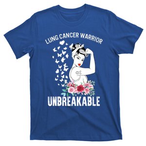 Lung Cancer Awareness Warrior Unbreakable Strong Gift T-Shirt