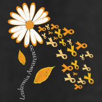 Leukemia Cancer Awareness Orange Ribbon Daisy Flower Hat