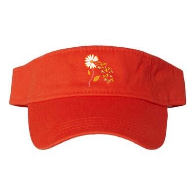 Leukemia Cancer Awareness Orange Ribbon Daisy Flower Visor