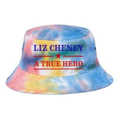 Liz Cheney A True Hero Tie Dye Newport Bucket Hat