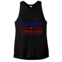 Liz Cheney A True Hero Ladies PosiCharge Tri-Blend Wicking Tank
