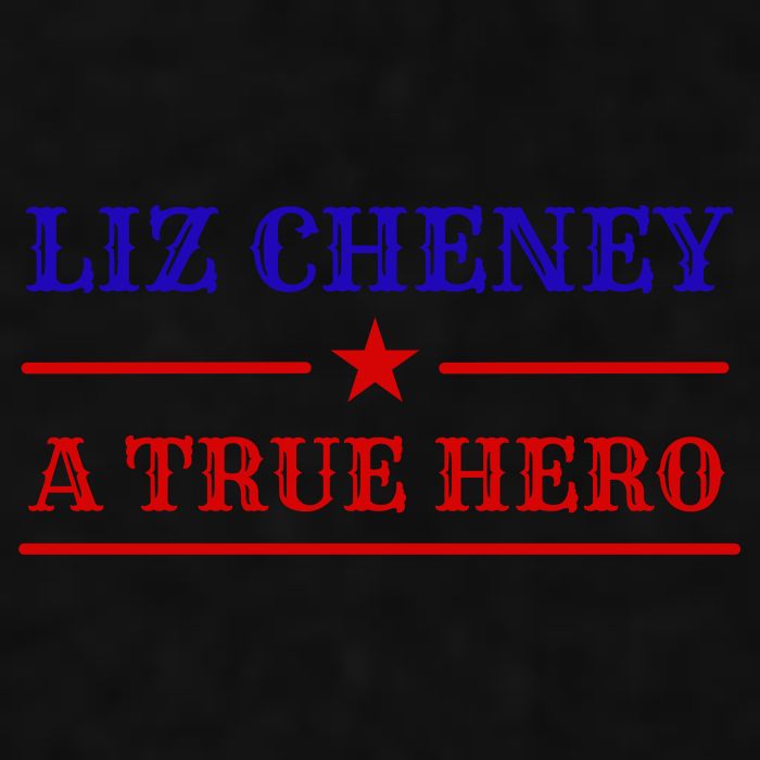 Liz Cheney A True Hero Ladies PosiCharge Tri-Blend Wicking Tank