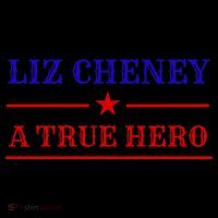 Liz Cheney A True Hero 7-Panel Snapback Hat