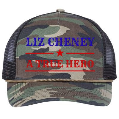 Liz Cheney A True Hero Retro Rope Trucker Hat Cap