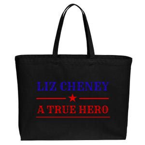 Liz Cheney A True Hero Cotton Canvas Jumbo Tote