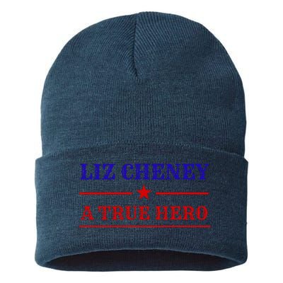 Liz Cheney A True Hero Sustainable Knit Beanie