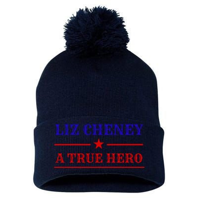 Liz Cheney A True Hero Pom Pom 12in Knit Beanie