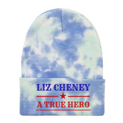 Liz Cheney A True Hero Tie Dye 12in Knit Beanie