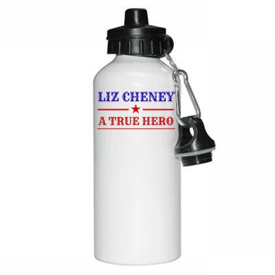 Liz Cheney A True Hero Aluminum Water Bottle