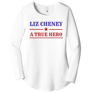 Liz Cheney A True Hero Women's Perfect Tri Tunic Long Sleeve Shirt