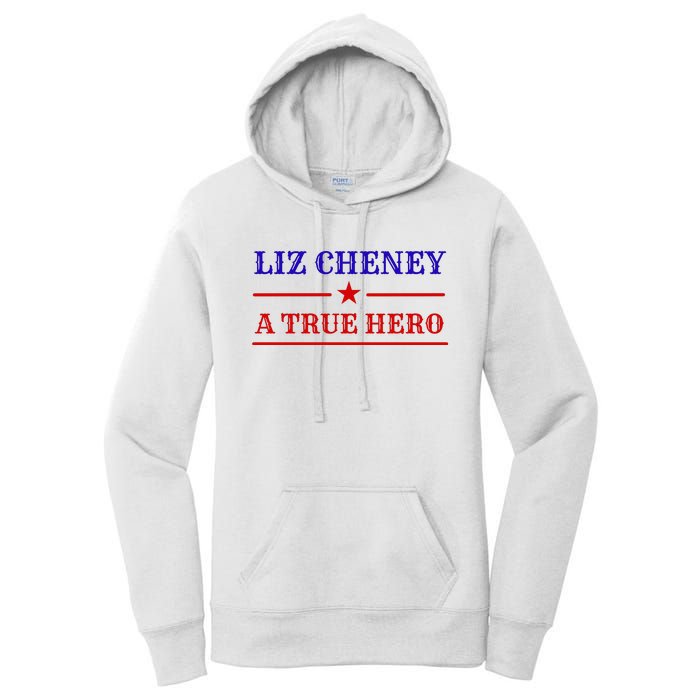 Liz Cheney A True Hero Women's Pullover Hoodie