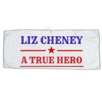 Liz Cheney A True Hero Large Microfiber Waffle Golf Towel