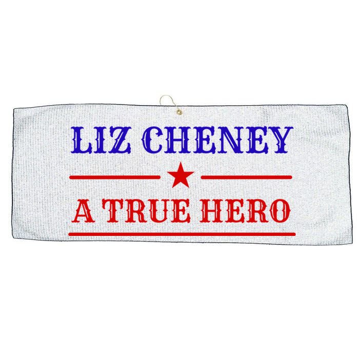 Liz Cheney A True Hero Large Microfiber Waffle Golf Towel