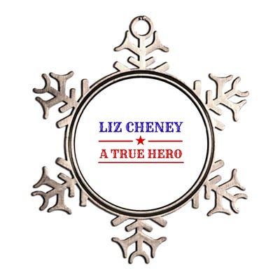 Liz Cheney A True Hero Metallic Star Ornament