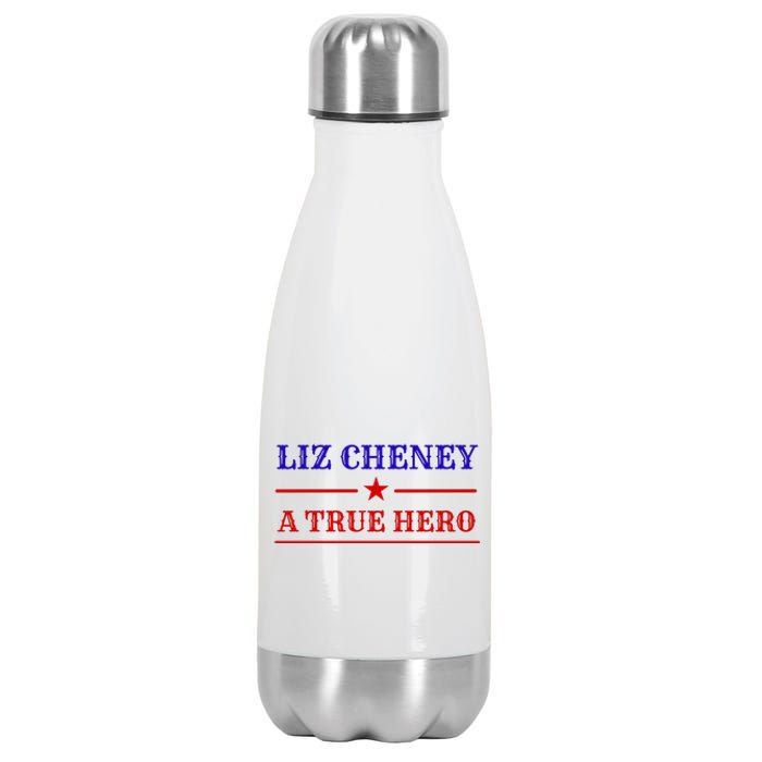 Liz Cheney A True Hero Stainless Steel Insulated Water Bottle