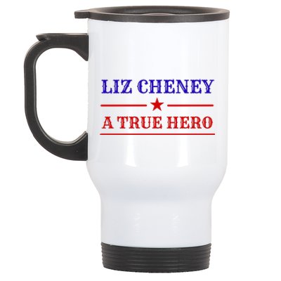 Liz Cheney A True Hero Stainless Steel Travel Mug