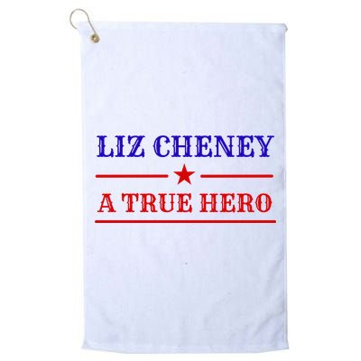 Liz Cheney A True Hero Golf Towel