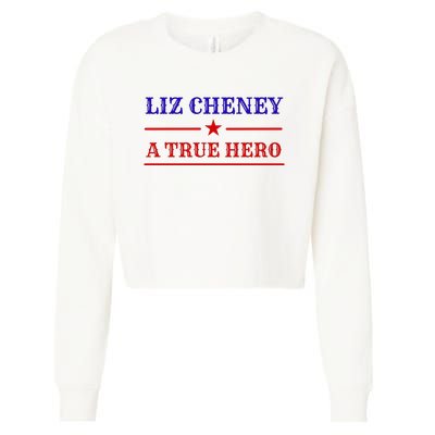 Liz Cheney A True Hero Cropped Pullover Crew