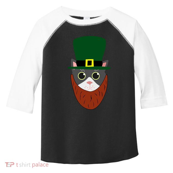 Leprechaun Cat Animal Fun St Patricks Day Cute Gift Cute Gift Toddler Fine Jersey T-Shirt