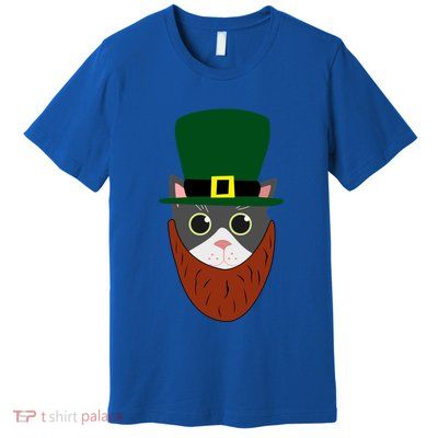 Leprechaun Cat Animal Fun St Patricks Day Cute Gift Cute Gift Premium T-Shirt