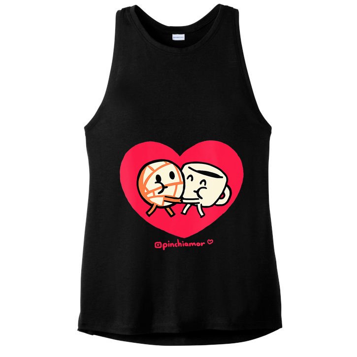 Love Coffee and Conchita Heart Heart and Love Ladies PosiCharge Tri-Blend Wicking Tank