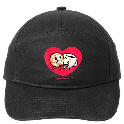 Love Coffee and Conchita Heart Heart and Love 7-Panel Snapback Hat