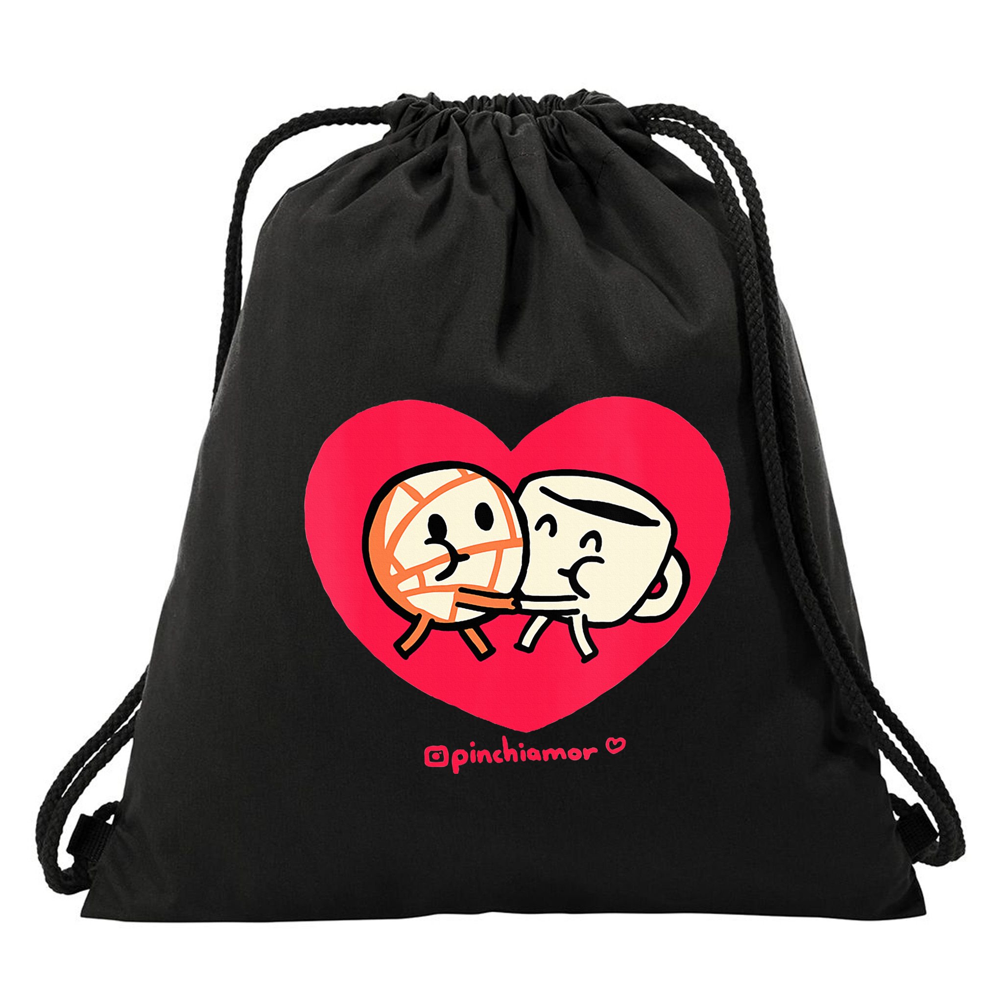 Love Coffee and Conchita Heart Heart and Love Drawstring Bag