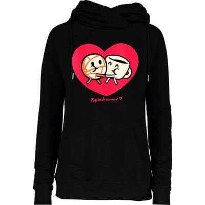 Love Coffee and Conchita Heart Heart and Love Womens Funnel Neck Pullover Hood