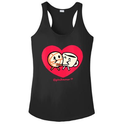 Love Coffee and Conchita Heart Heart and Love Ladies PosiCharge Competitor Racerback Tank