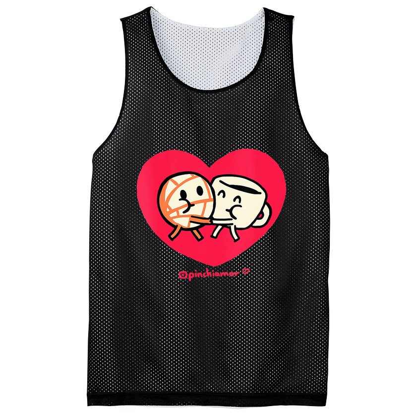 Love Coffee and Conchita Heart Heart and Love Mesh Reversible Basketball Jersey Tank