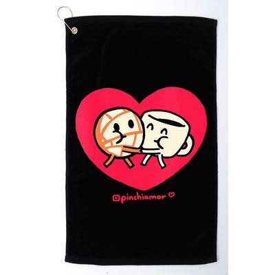 Love Coffee and Conchita Heart Heart and Love Golf Towel