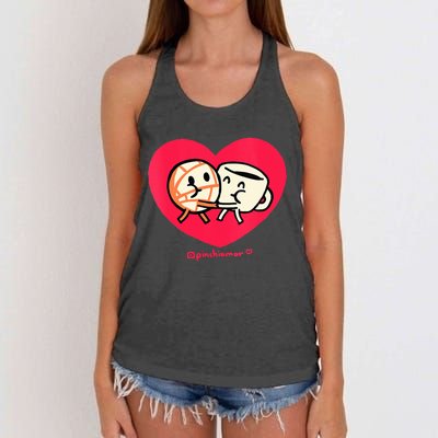 Love Coffee and Conchita Heart Heart and Love Women's Knotted Racerback Tank