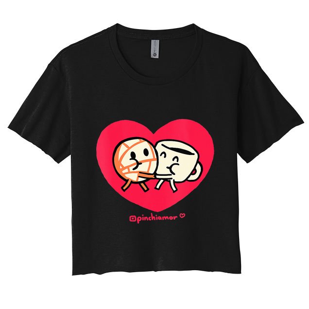 Love Coffee and Conchita Heart Heart and Love Crop Top