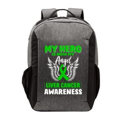 Liver Cancer Awareness My Hero Is Now My Angel Liver Cancer Gift Vector Backpack