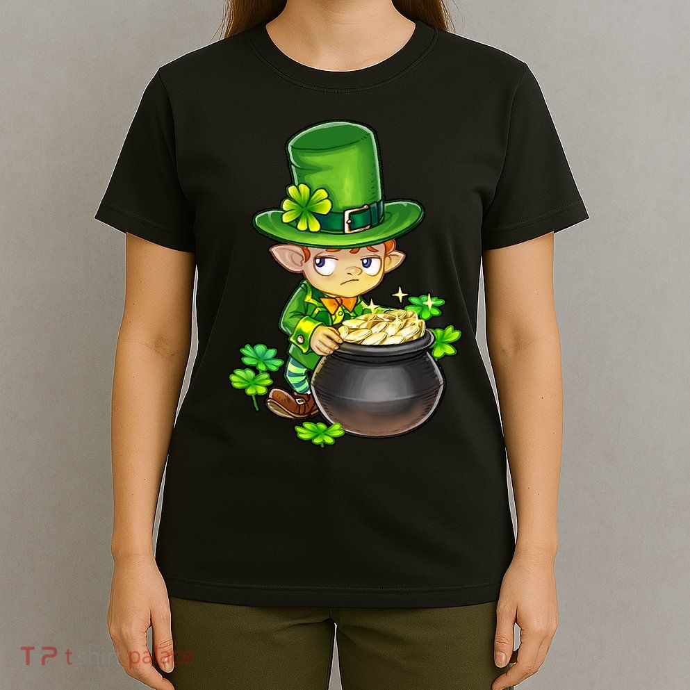 leprechaun cute adorable mischievous tiny greedy hoarding  T-Shirt