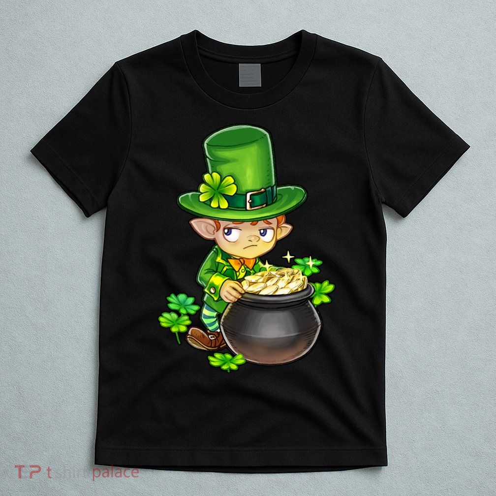 leprechaun cute adorable mischievous tiny greedy hoarding  T-Shirt