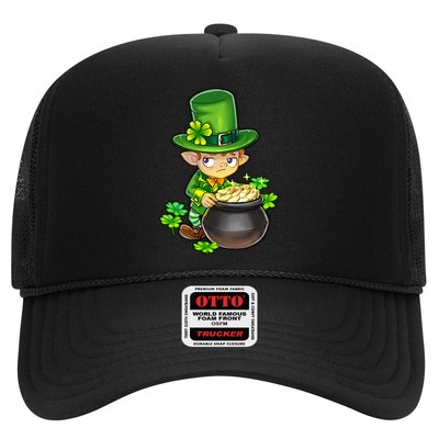 leprechaun cute adorable mischievous tiny greedy hoarding  Trucker Hat