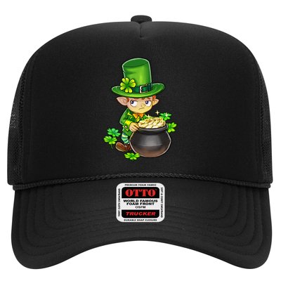 leprechaun cute adorable mischievous tiny greedy hoarding Trucker Hat