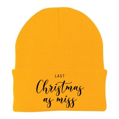 Last Christmas As Miss Fiance Xmas Gift For Bride To Be Gift Knit Cap Winter Beanie