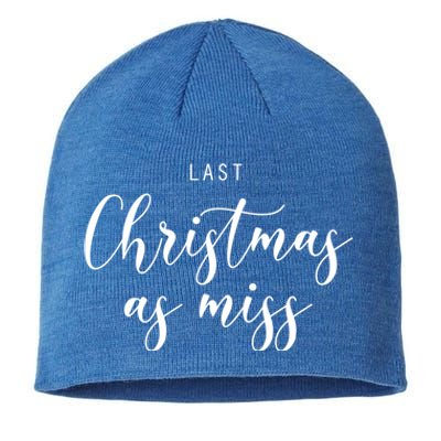 Last Christmas As Miss Fiance Xmas Gift For Bride To Be Gift Sustainable Beanie