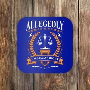 Lawyer Court Attorney Law School Student Cute Gift Future Lawyers Gift Coaster