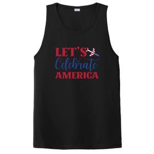 Let's Celebrate America Memorial Day Gift PosiCharge Competitor Tank